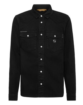Philipp Plein Oversize Denim Shirt