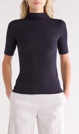 Theory Cruzio Rib Knit Top in Deep Navy at Nordstrom Rack, Size X-Large