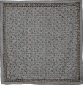 SOEUR floral-pattern scarf - women - Wool - One Size - Grey