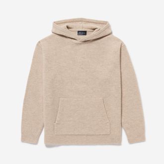 Oliver Sweeney Mens Alpaca Wool Blend Hoodie - Beige - Size 2XL