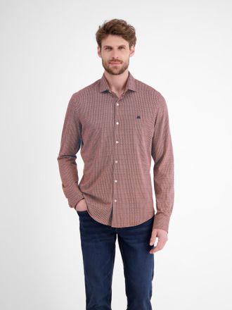 Lerros Langarmhemd LERROS, Herren, Gr. XXL, N-Gr, scandinavian rot, Web, Obermaterial: 100% Baumwolle, kariert, regular fit normal, Manschette, Hemden Langar