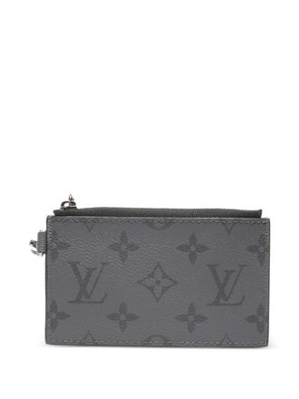 Louis Vuitton Portafoglio con monogramma e zip - Grigio