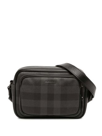 Burberry 2018-2024 Coated Canvas Check Paddy Bag crossbody bag - Grey