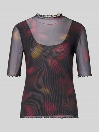 Zero Slim Fit T-Shirt in semitransparentem Design in Black, Gr&ouml;&szlig;e 34