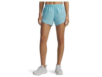 Under Armour Fly By Shorts Womens Shorts Blue Haze/Blue Haze/Reflective : LG (US 12-14), Mesh/Polyester