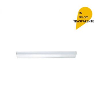 Trade Shop Trade Shop - L&aacute;mpara De Techo Led Neon T5 Cristal Transparente 18 Vatios 90 Cm