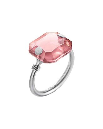 Baccarat Marie Helene De Taillac Silver Crystal Ring