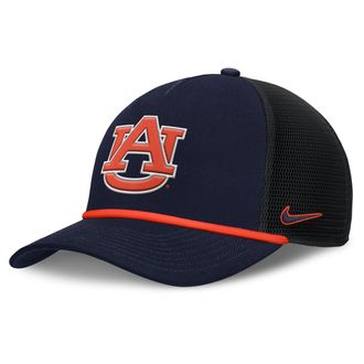 Nike Auburn Primetime Rise Nike Mens College Trucker Adjustable Hat in Blue | NC9741SAUN-SFF