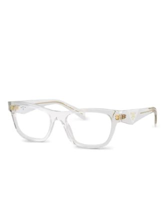 Prada rectangle-frame glasses - White