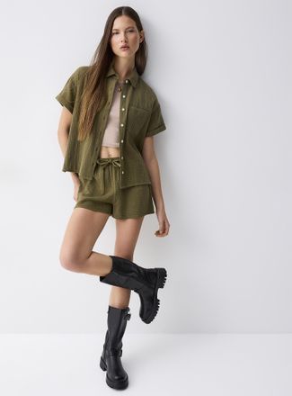 Twik Womens Organic cotton gauze mini short