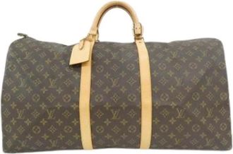 Louis Vuitton Pre-owned Weekend Bags, female, Brown, Size: ONE SIZE Pre-owned Keepall 60 Boston Bag