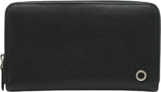 Bulgari Pre-owned Wallets, male, Black, Size: ONE SIZE Pre-owned Man Leather Wallet