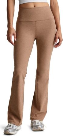 Beyond Yoga Practice Space Dye High Waist Pants in Desert Sand Heather at Nordstrom Rack, Size X-Large