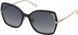 Nina Ricci Zonnebril - Dames - Zonnebrillen - Zwart - 57 MM - Accessoires