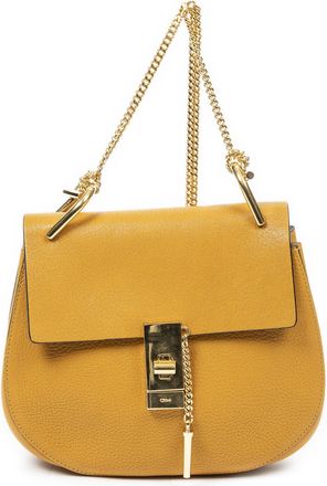 Chlo&eacute; Pre-owned Womens Small Drew Shoulder bag - Yellow - One Size