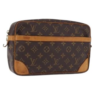 Louis Vuitton Pre-owned Compiegne 28 Clutch Bag - Dames - Pre-owned - Bruin - Maat: ONE Size Leer