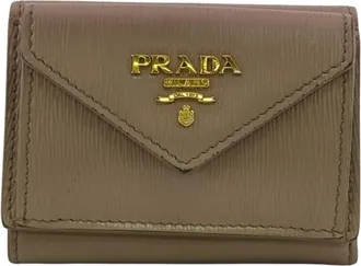 Prada Pink Leather Wallet (Tri-Fold) (Pre-Owned)
