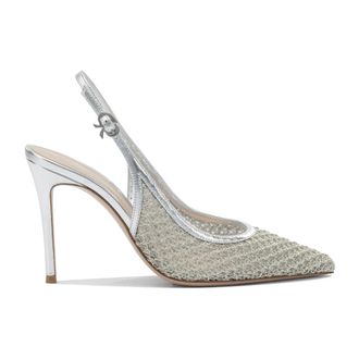 Gianvito Rossi Pumps, female, Gray, 4 1/2 UK, Nikki 95 Slingback