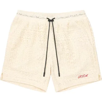 Rta Clyde Pull-On Shorts in Sand Cursive at Nordstrom, Size Xxx-Large