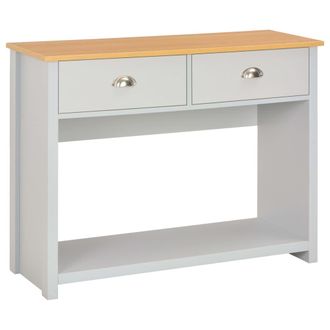 vidaXL Mesa Consola Gris 97x35x76 Cm Vidaxl