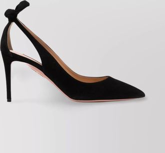 Aquazzura stiletto heel pumps with bow and cut-out detailing
