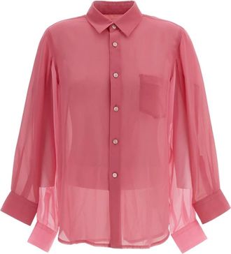 Comme Des Gar&ccedil;ons Long Sleeve Shirt - Dames - Overhemden - Roze - S - Overhemden