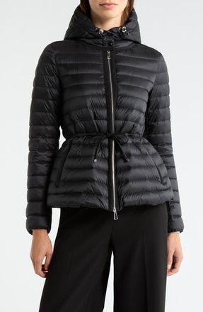 Moncler Raie Short Nylon Down Puffer Jacket in Black at Nordstrom, Size 1