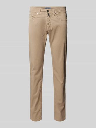 Pierre Cardin Tapered Fit Hose im 5-Pocket-Design Modell LYON in Beige, Größe 34/32