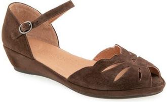 Gentle Souls by Kenneth Cole Lily Moon Sandal in Chocolate Suede at Nordstrom, Size 8.5