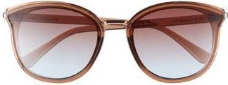 Vince Camuto 137mm Round Sunglasses in Brown at Nordstrom Rack