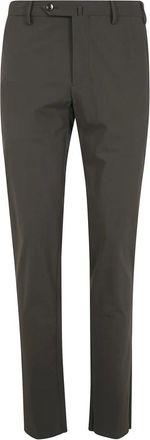 PT01 Pt01, Broeken, Heren, Groen, L, Katoen, Slim Fit Broeken