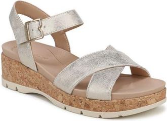 Dr. Scholls Free Love Ankle Strap Platform Slide Sandal in Taupe at Nordstrom, Size 9.5