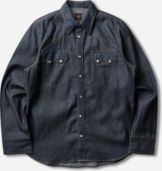 Lee Men s 101 50S Western Shirt Dry Blue