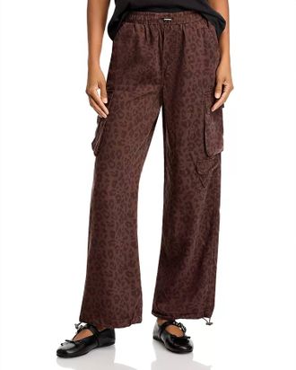 Vintage Havana Noah Leopard Pants In Brown