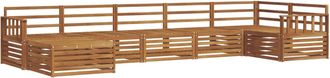 vidaXL Conjunto De Sof&aacute;s De Exterior 7 Uds. Natural Vidaxl