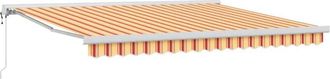 vidaXL Toldo Retr&aacute;ctil Amarillo Y Naranja 400 X 300 Cm Tela Y Metal Vidaxl