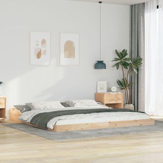 Berkfield Home Brown 200 x 220 cm Solid pine wood