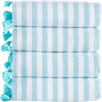 Brooks Brothers Turkish Pesthemal 4Pc Hand Towels