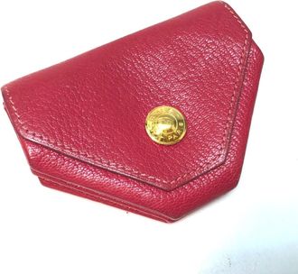 Herm&egrave;s Le 48 Pink Chevre Leather Coin Purse/Coin Case (Pre-Owned)