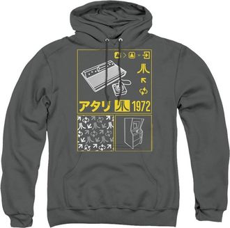 Gildan Atari Kanji Squares Adult Pull Over Hoodie