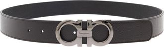 Ferragamo Brown Gancini Reversible Belt