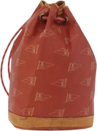 Louis Vuitton Pre-owned Vintage Bucket Bag - Dames - Vintage Tas - Rood - ONE Size - Leer - Vintage