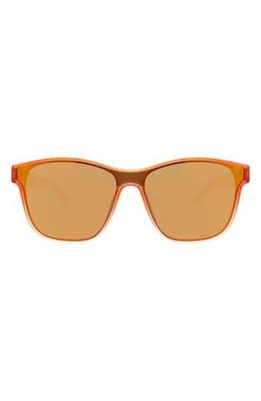 Hurley 50mm Square Shield Polarized Sunglasses in Orange at Nordstrom Rack