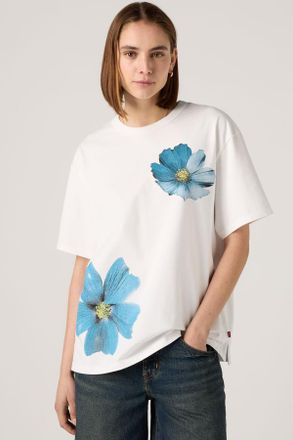 Levi's T-shirt Tabor con stampa - Donna - XS - Bianco / Palced Floral Bright White