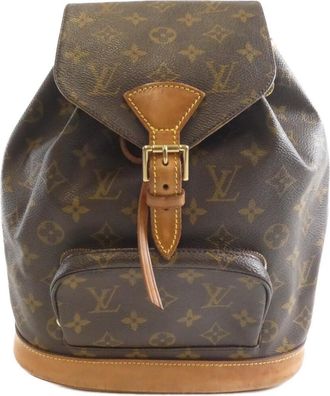 Louis Vuitton Marron Coated Canvas Backpack (Pre-Owned)