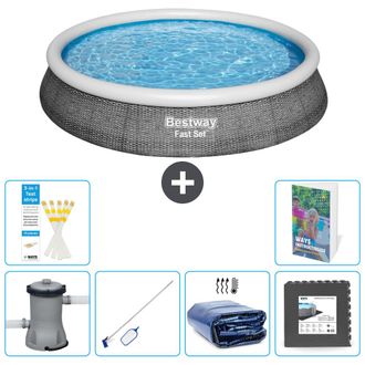 Bestway Piscina Bestway Fast Set Redonda - 396x84 Cm - 7-piezas S217