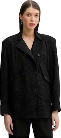 Iro Billan Blazer - Dames - Blazers - Zwart - M - Katoen - Jassen