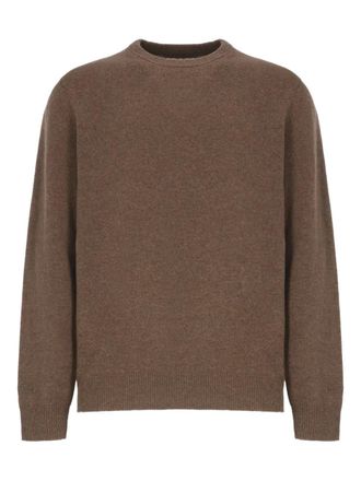 MC2 Saint Barth crew-neck long-sleeved sweater - men - Lambs Wool - S - Brown