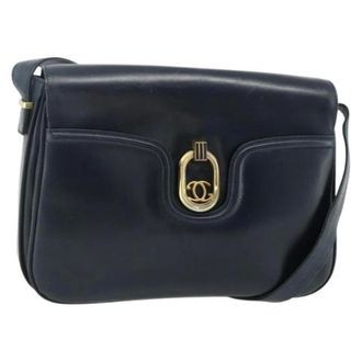 Gucci Pre-owned Leather gucci-bags - Dames - Pre-owned - Blauw - Maat: ONE Size Leer