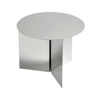 HAY Home, unisex, Wit, ONE Size, Ronde Sleuf Tafel in Roestvrij Staal